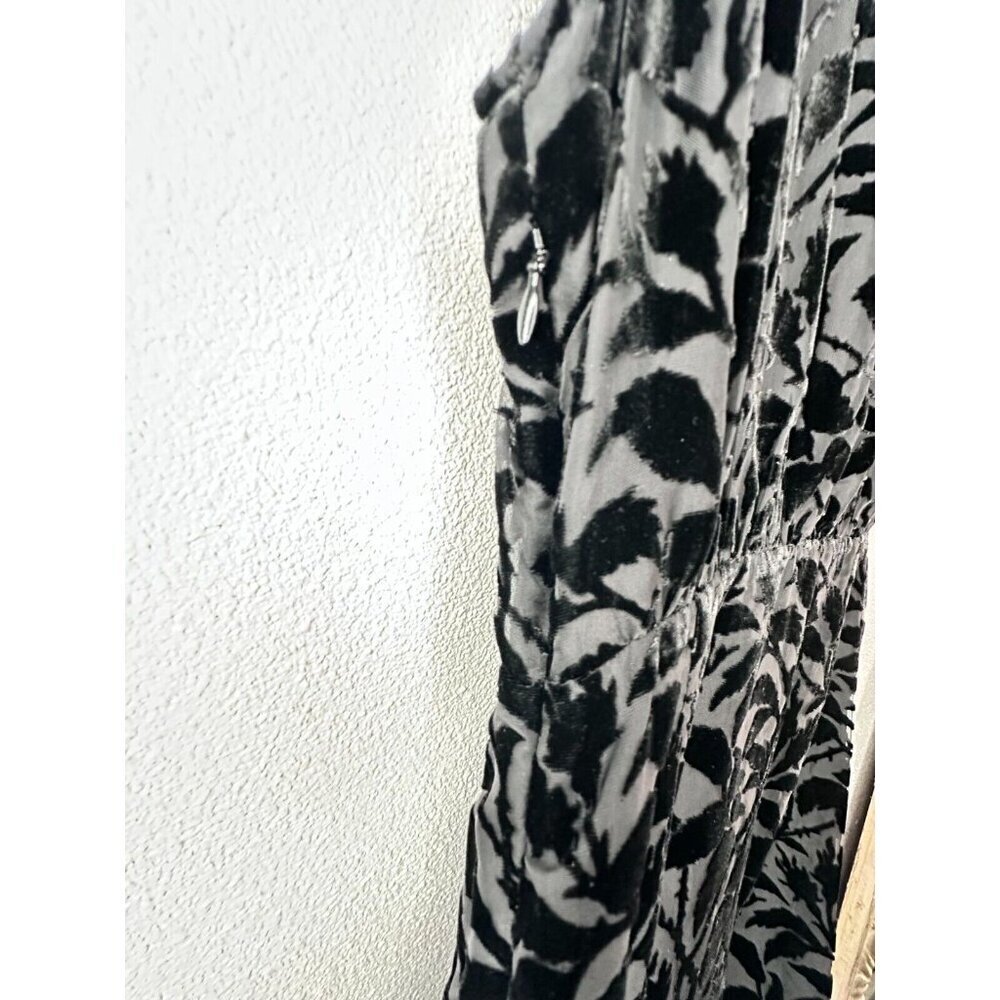 The Kooples Short Black Devore Velvet Dress Size S Cocktail - Picture 15 of 16